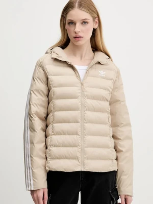 adidas Originals kurtka Slim Jacket kolor beżowy przejściowa JX2940