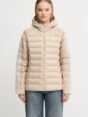 adidas Originals kurtka Slim Jacket kolor beżowy przejściowa JX2940