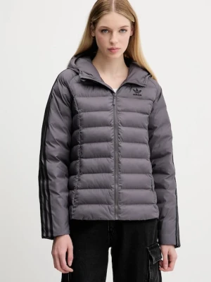 adidas Originals kurtka Slim Jacket kolor szary przejściowa JX2938
