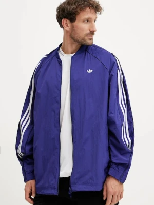 adidas Originals kurtka SST TRACK TOP kolor fioletowy przejściowa JX1617