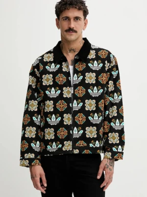 adidas Originals kurtka sztruksowa Monogram kolor czarny przejściowa JY2998