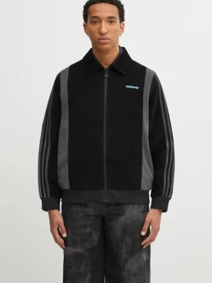 adidas Originals kurtka sztruksowa Pro Track Top kolor czarny przejściowa JX3085