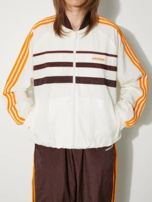 adidas Originals kurtka Tracksuit Jacket damska kolor beżowy przejściowa oversize JC6144