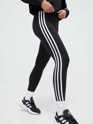 adidas Originals legginsy 3-Stripes damskie kolor czarny z aplikacją IP2968