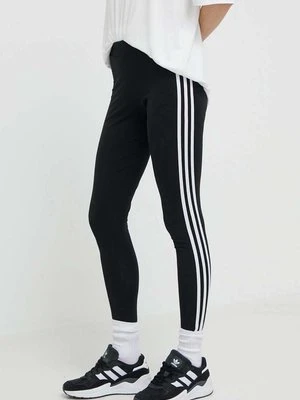 adidas Originals legginsy 3 Stripes Tigh damskie kolor czarny z aplikacją IB7383