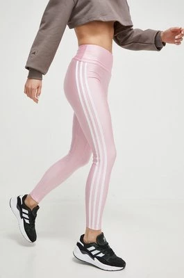 adidas Originals legginsy damskie kolor różowy z aplikacją IP0657