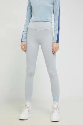 adidas Originals legginsy damskie kolor szary z nadrukiem