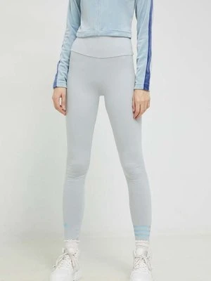 adidas Originals legginsy damskie kolor szary z nadrukiem