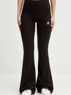 adidas Originals legginsy Essentials damskie kolor brązowy gładkie KD3849