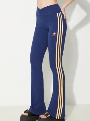 adidas Originals legginsy RIB FLRD Leggin damskie kolor granatowy z aplikacją JG8045