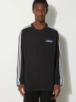 adidas Originals longsleeve bawełniany Adibreak Longsleeve Tee kolor czarny z aplikacją IY4850