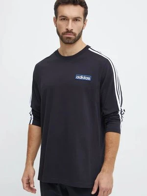 adidas Originals longsleeve bawełniany Adibreak Longsleeve Tee kolor czarny z aplikacją IY4850