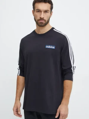 adidas Originals longsleeve bawełniany Adibreak Longsleeve Tee kolor czarny z aplikacją IY4850