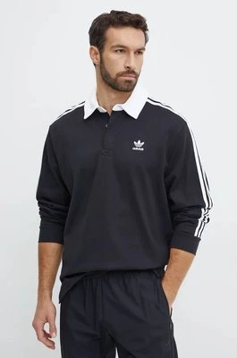 adidas Originals longsleeve bawełniany Adicolor kolor czarny z aplikacją IZ4806