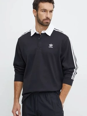 adidas Originals longsleeve bawełniany Adicolor kolor czarny z aplikacją IZ4806