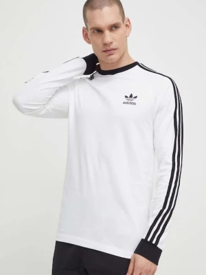 adidas Originals longsleeve bawełniany kolor biały wzorzysty IA4879