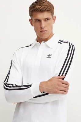 adidas Originals longsleeve bawełniany kolor biały wzorzysty IZ2459