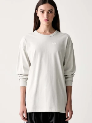 adidas Originals longsleeve damski bawełniany Essentials szary