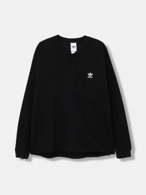 adidas Originals longsleeve Essentials kolor czarny z aplikacją JW1050