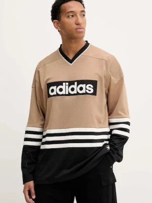 adidas Originals longsleeve Hockey Jersey kolor zielony z aplikacją JY0251