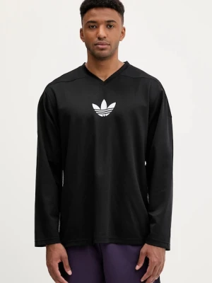 adidas Originals longsleeve Mesh Ls kolor czarny z nadrukiem JY1307