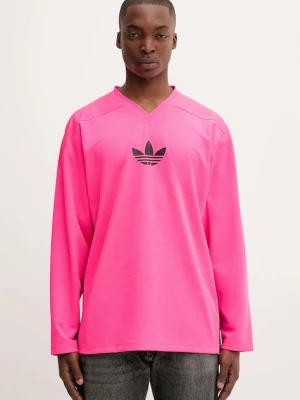 adidas Originals longsleeve Mesh Ls kolor różowy z aplikacją JY1309