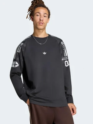 adidas Originals longsleeve męski bawełniany Adilenium 6 czarny