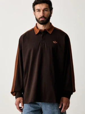 adidas Originals longsleeve męski bawełniany brązowy