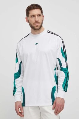 adidas Originals longsleeve męski kolor biały z nadrukiem IS0221