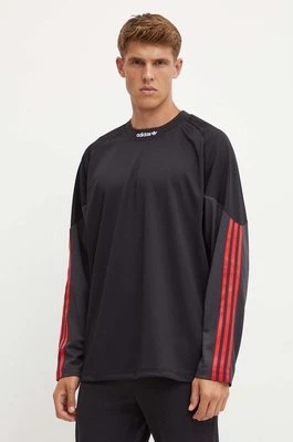 adidas Originals longsleeve męski kolor czarny wzorzysty IX9640