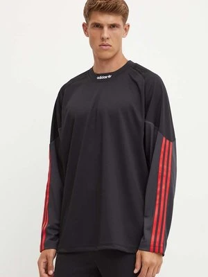 adidas Originals longsleeve męski kolor czarny wzorzysty IX9640