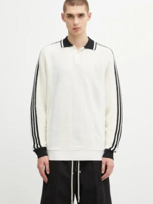 adidas Originals longsleeve z dodatkiem wełny Knitted Jersey kolor beżowy JX3836