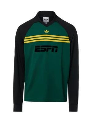 adidas Originals Męska koszula z długim rękawem - klatka piersiowa Mężczyźni Sztuczne włókno zielony|czarny|żółty wzorzysty,