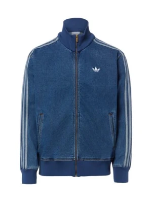 adidas Originals Męska kurtka dżinsowa Mężczyźni Bawełna (100%) niebieski jednolity,