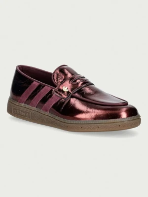adidas Originals mokasyny damskie skórzane Handball Spezial Loafer bordowy