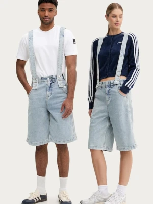 adidas Originals ogrodniczki jeansowe Pride x Jeremy Scott kolor niebieski JY2022