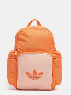 adidas Originals plecak Adicolor damski kolor pomarańczowy duży z nadrukiem JD5531