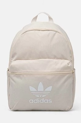 adidas Originals plecak Adicolor kolor beżowy duży z nadrukiem IX7459