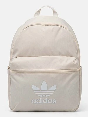 adidas Originals plecak Adicolor kolor beżowy duży z nadrukiem IX7459