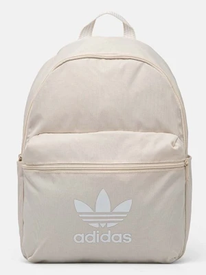 adidas Originals plecak Adicolor kolor beżowy duży z nadrukiem IX7459