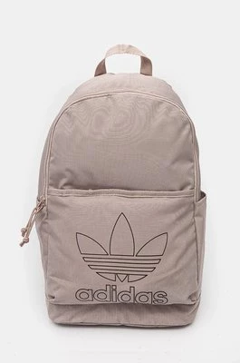 adidas Originals plecak Adicolor kolor beżowy duży z nadrukiem IX7502