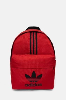 adidas Originals plecak Adicolor kolor czerwony duży z nadrukiem JE4034