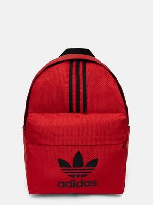 adidas Originals plecak Adicolor kolor czerwony duży z nadrukiem JE4034