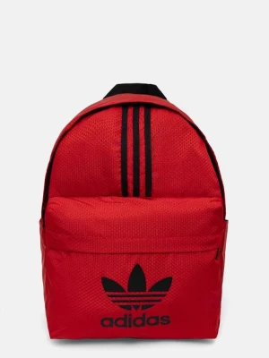 adidas Originals plecak Adicolor kolor czerwony duży z nadrukiem JE4034