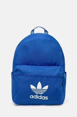 adidas Originals plecak Adicolor kolor niebieski duży z nadrukiem IX7457