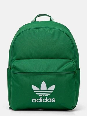 adidas Originals plecak Adicolor kolor zielony duży z nadrukiem IW1781