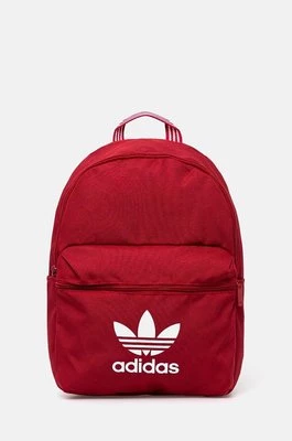 adidas Originals plecak kolor czerwony duży z nadrukiem IX7455