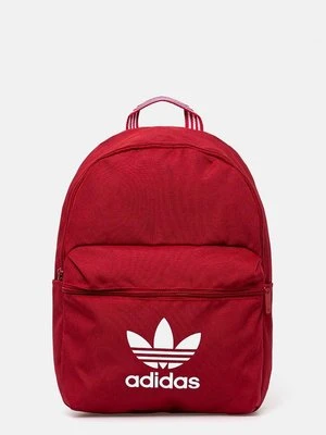 adidas Originals plecak kolor czerwony duży z nadrukiem IX7455