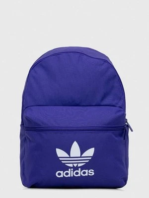 adidas Originals plecak kolor fioletowy duży z nadrukiem IS4362