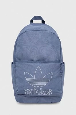 adidas Originals plecak kolor niebieski duży z nadrukiem IS4564